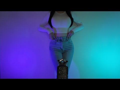ASMR Slow and Gentle Jeans Scratching
