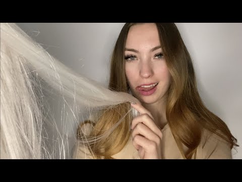 ASMR | That girl who's involved in everything plays with your hair during class⚡️