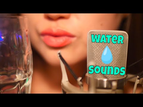 ASMR Drinking Water | Pleasant Sounds 💦💧
