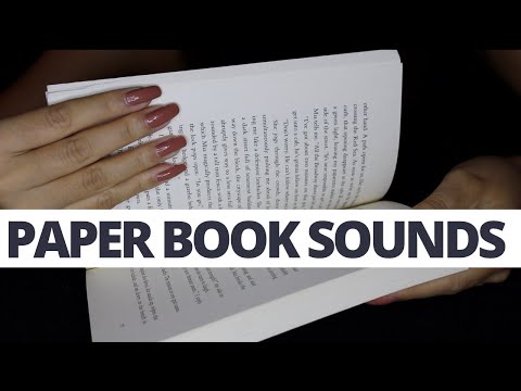 ASMR PAPER BOOK SOUNDS (PAGE TURNING, BOOK TAPPING) (NO TALKING)