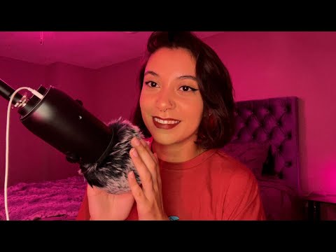 ASMR  Slow Breathy Whispers and Fuzzy Mic Play