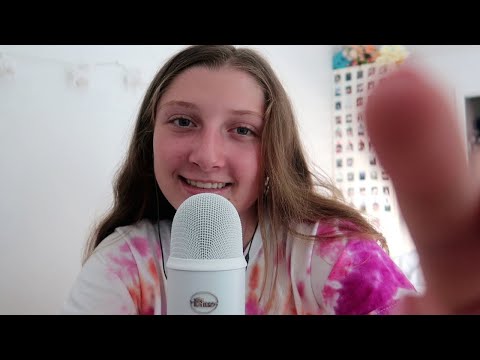 ASMR face touching and tracing