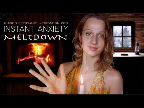 𝗔𝗟𝗠𝗢𝗦𝗧. Deep Meditation for Anxiety & Overthinking Meltdown | Fireplace Sounds
