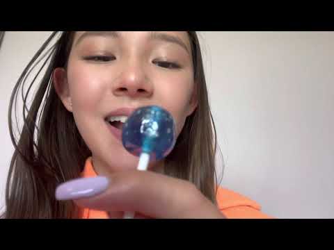 🍭Lollipop🍭 Licking and Mouth Sounds~ASMR~NO TALKING