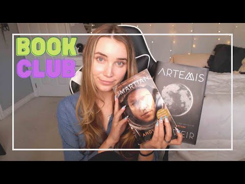 📚ASMR Book Club ~ 🌒Andy Weir books! ~ whispering and tapping