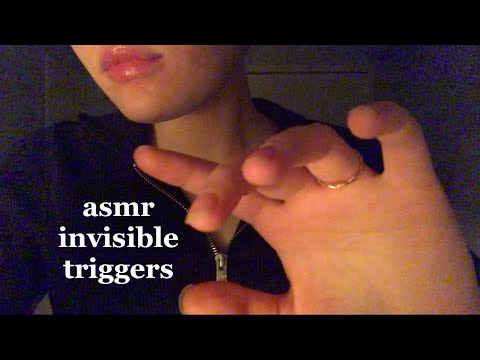 ASMR invisible tapping and scratching | up close hand movements