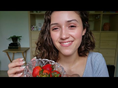 ASMR Spa RP 🍓 scalp & face massage, tapping, plucking 》 pampering YOU