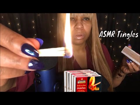 ASMR Tingles ~ Striking Matches + Fizzling Matches