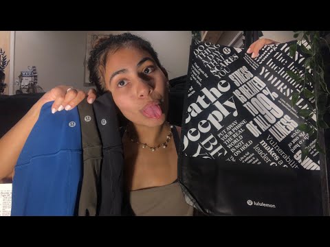 ASMR showing you clothes sounds | Lululemon