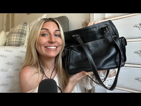 ASMR What’s In My Bag (but it progressively gets more unpredictable) 🧐😜