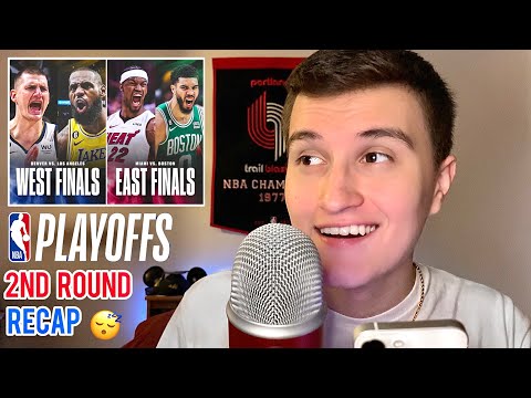 [ASMR] NBA Playoffs Second Round Recap 🏀💤 (relaxing whisper ramble)