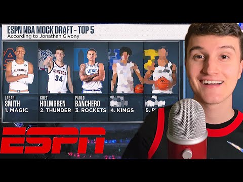 Official ESPN 2022 NBA Mock Draft 🏀 ( ASMR )
