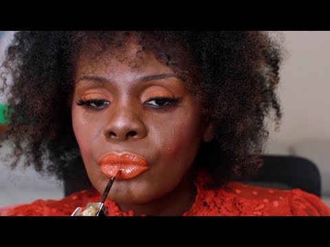 FALL COLOR LIPGLOSS ASMR MOUTH SOUNDS
