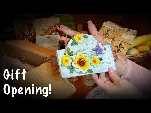 ASMR Gift Opening! (No talking) Gifts from Texas, New York, New Orleans & Italy! Amazing items!