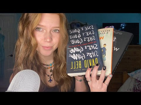 ASMR| book tapping, letter tracing, reading