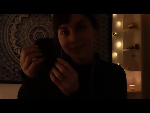 ASMR - 360° tingle experiments hand sounds, tapping, unintelligible whispers [eyes closed] - part 2
