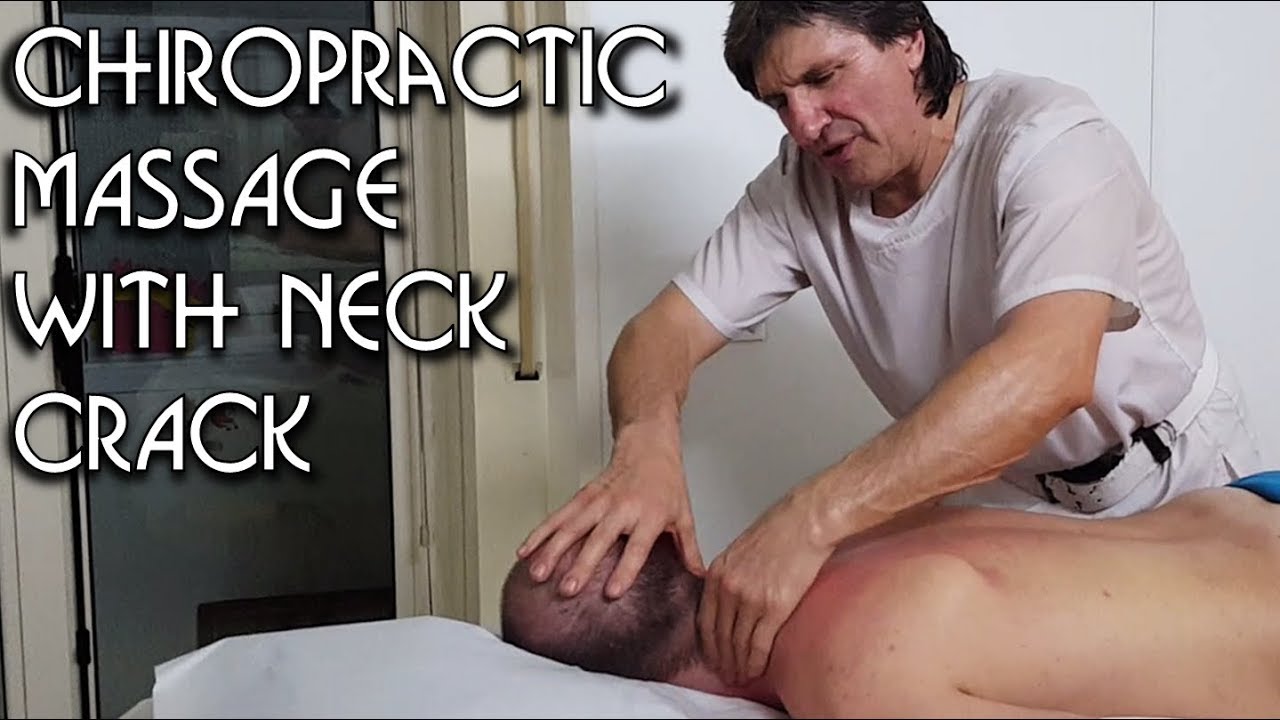 💆 Chiropractic massage with neck crack - ASMR relaxing voice and whispers