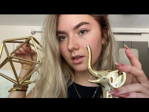 ASMR but only with gold [English] Mouth Sounds; Tapping, Cracking