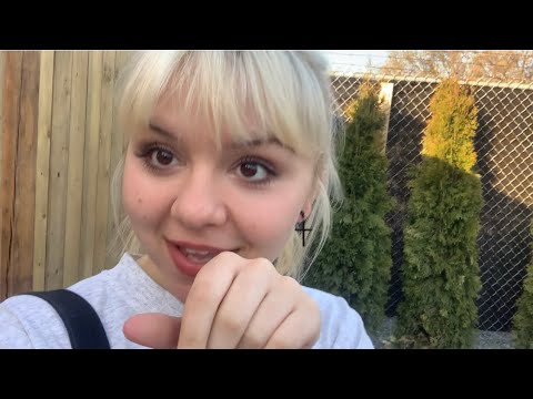 ASMR OUTSIDE 🌲 wood scratching and tree sounds!