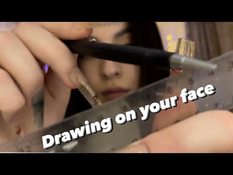 Asmr drawing on your face ✍️
