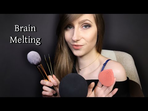 ASMR Brain Melting - Scratching and Brushing the Microphone With Different Objects