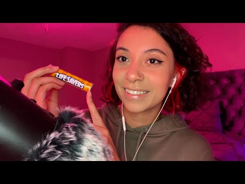 ASMR Mouth Sounds & Hand Movements ~ Hard Candy
