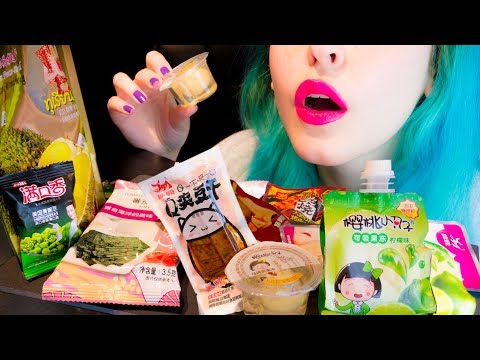 ASMR: Crazy & Cute Chinese Snacks Part 2 | Durian & Chestnut ~ Relaxing Eating [No Talking |V] 😻