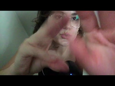 Visual ASMR ♡ hand movements and mouth sounds