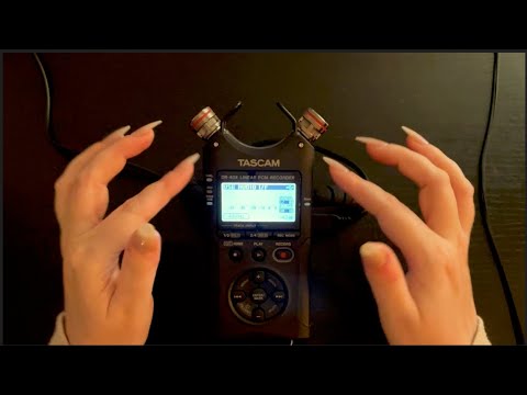 ASMR | Tascam tapping and scratching camera on top pov, no talking, heaven for ears