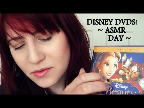 Disney Dvds (International ASMR Day!) ~ Soft spoken, Inaudible Whispering, Tapping, Binaural. ~
