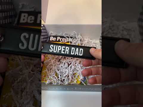 Husband Unboxing a Dad Box from Bump Boxes #unboxing #baby #giftsforhim