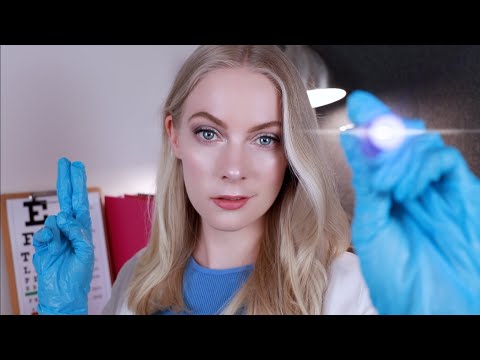 ASMR Extremely Matter-Of-Fact Eye Exam and Vision Test