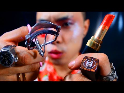 Makeup on Yo Screen 💆🏻‍♀ ASMR: CHANEL Lipstick, Eyelash Curler, Jill Stuart, Lime Crime