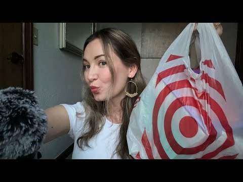 A Very Jetlagged & Casual ASMR Target Haul🇺🇸  😴 Gentle Tapping & Whispering with background noise