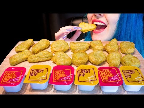 ASMR: Super Crispy McDonalds Nuggets w/ Dipping Sauce 🥐~ Relaxing [No Talking|V] 😻