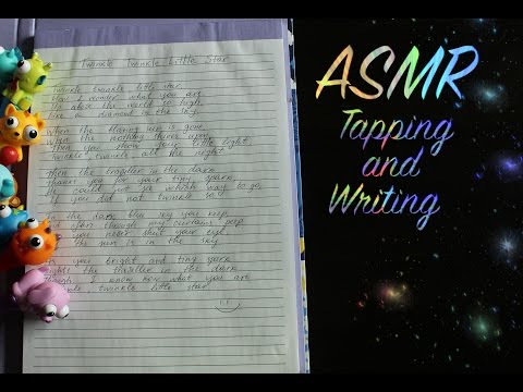ASMR tapping and writing