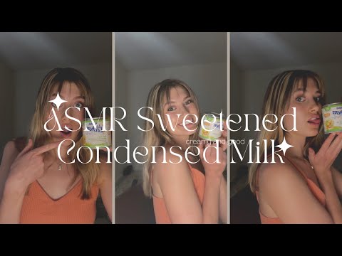 Sweetened Condensed Milk ASMR (creamy, sweet, and succulent)