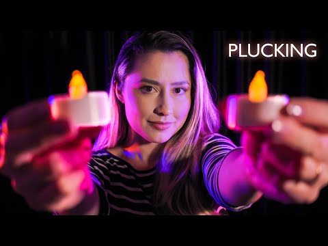 ASMR REMOVING NEGATIVE ENERGY ✨ PLUCKING WITH OBJECTS, MOUTH SOUNDS, VISUAL TRIGGERS TO SLEEP