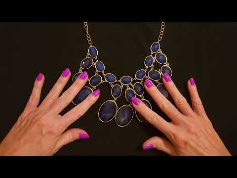ASMR | Gentle Jewelry Sounds | Handling a Tinkly Clinky Necklace (No Talking)