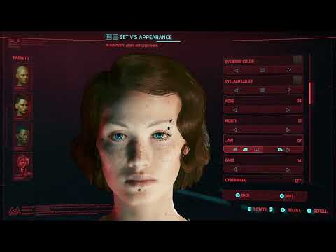 ASMR Cyberpunk 2077 Close Up Whispers and Gameplay: Character Creation