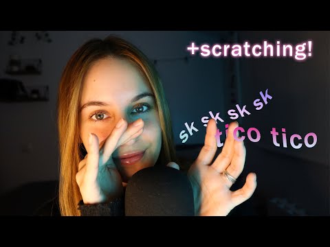 MOUTH SOUNDS y Scratching Mic muy cerca de ti (2ª parte) | ASMR Español