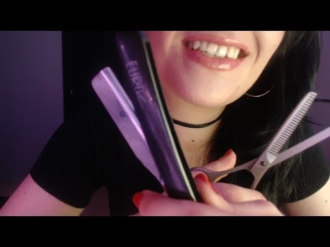 ASMR Roleplay Barbería |Susurros, Sonidos cosquillosos| (Whispers & Trigger sounds)