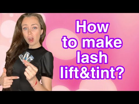 How to make lash lift&tint. Demonstration of procedure