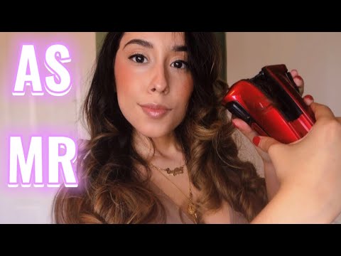 ASMR Curling My Hair! (Combing & Whispered)