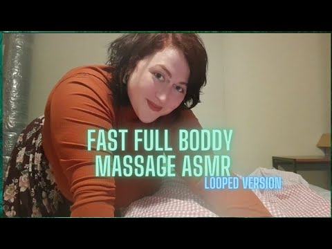 ASMR Fast & Aggressive Full Body Massage ✨️🖤 Deep Tissue Massage ASMR-Looped