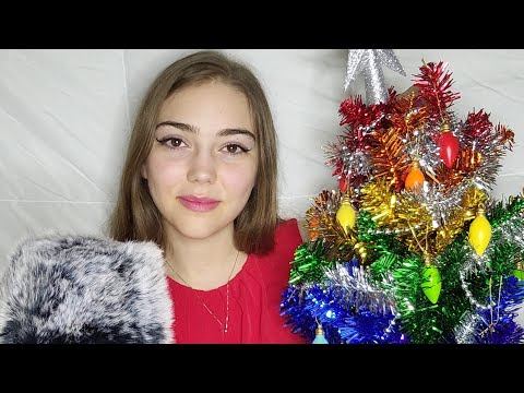 ASMR | Decorating a Mini Christmas Tree (Rainbow, Ornaments, Garland)