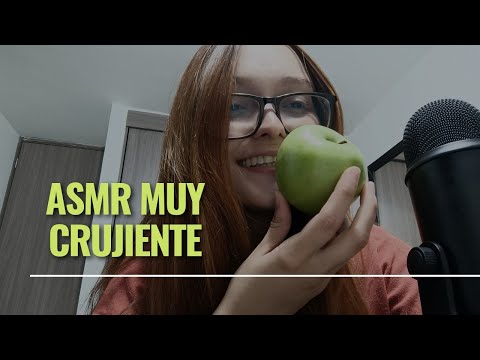 Asmr Colombiano | Mouth sounds crujiente con frutas (lamiendo las frutas) 👅🍏