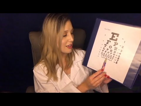 ASMR Vampire 🧛🏻‍♀️ Performs Your Eye Exam {Soft Spoken Roleplay}