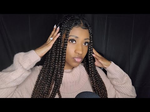 ASMR Playing With My Braids (Hair Play and Self Personal Attention)
