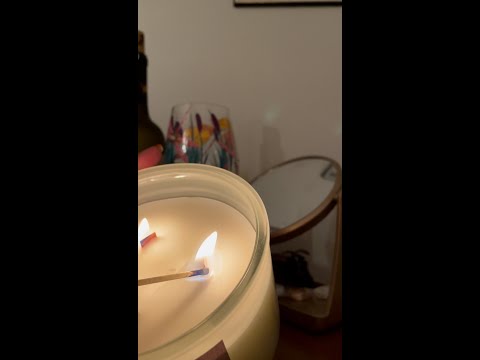 ASMR #shorts | Lighting a Candle (tapping, lofi, match sounds)